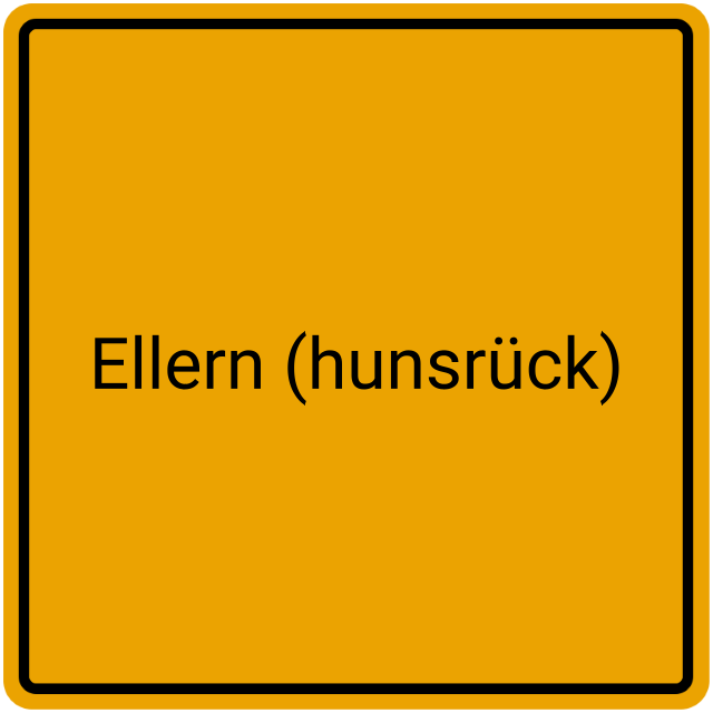 Meldebestätigung Ellern (Hunsrück)